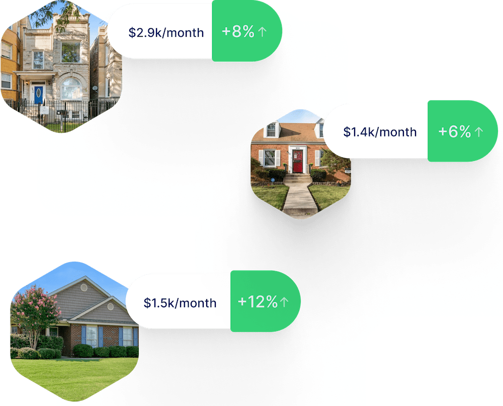 A dashboard showing daily rental income payouts.